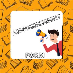 Announcement